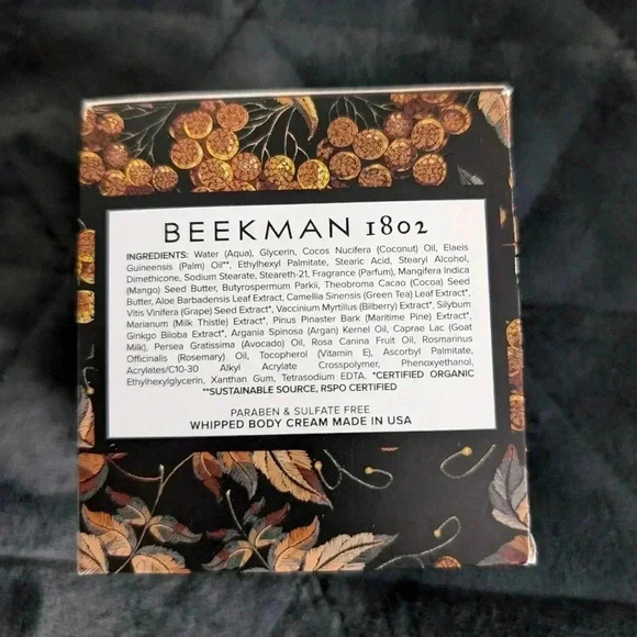 Beekman 1802 Falling Leaves Whipped Body Cream 8oz - Picture 2 of 4